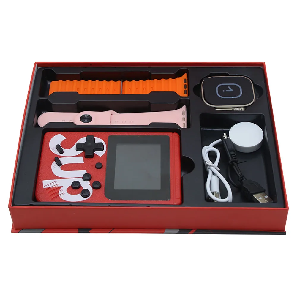 Game Console, Fitness Tracker - V59 Ultra Smart Watch Gift Set