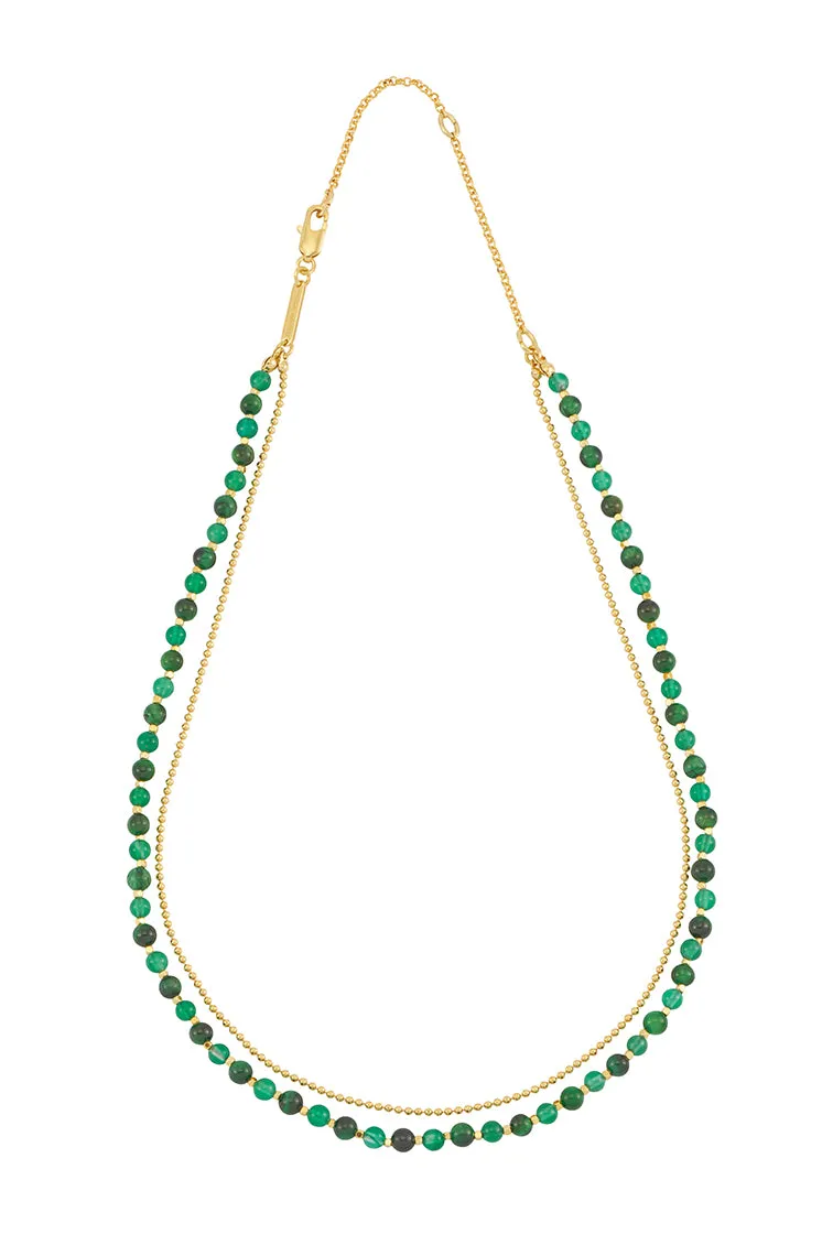 Gemstone Duo Necklace