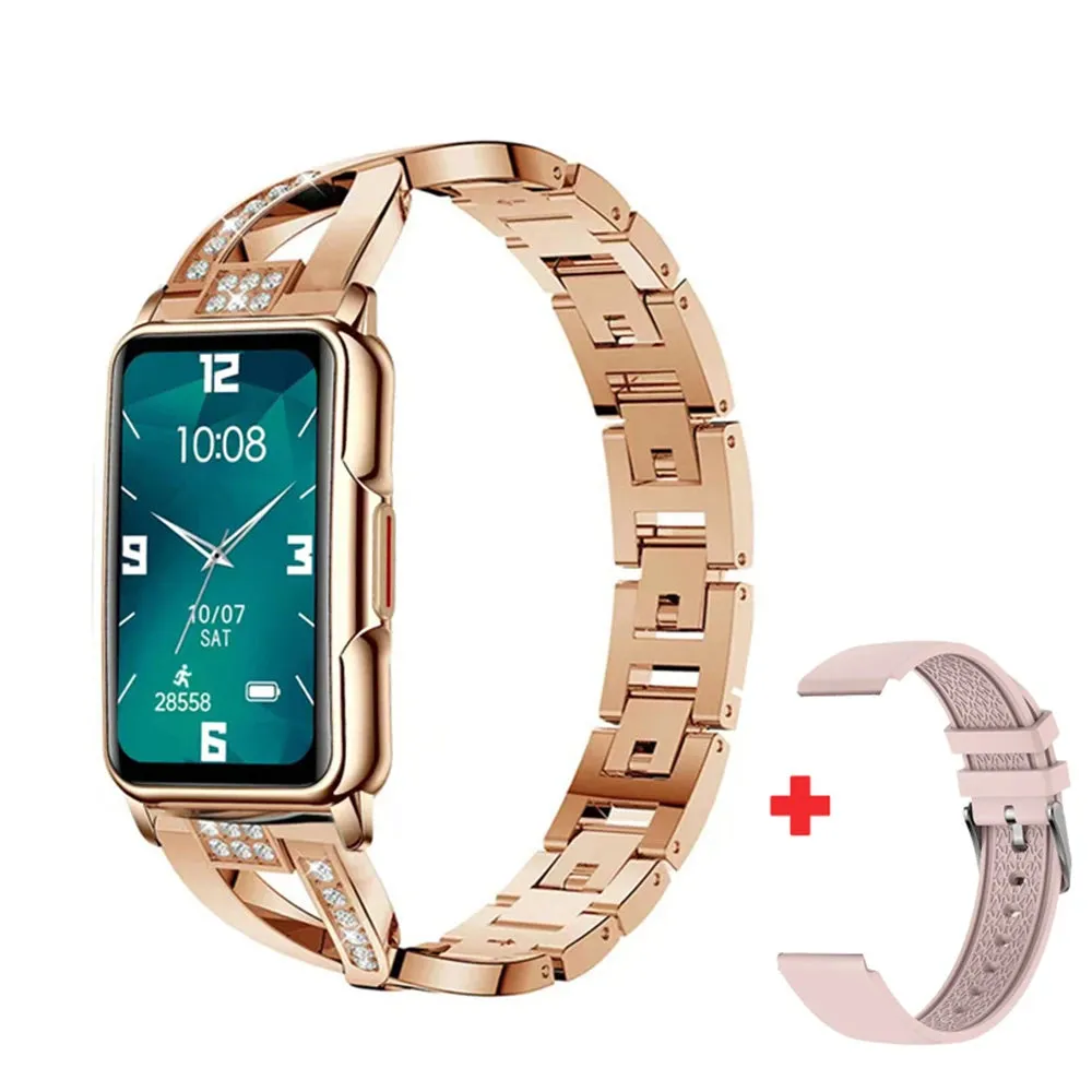 GFORDT Ladies Smart Watch Women Luxury Diamond watches Heart Rate Monitor Fitness Tracker Smartwatch For Huawei Xiaomi Phone
