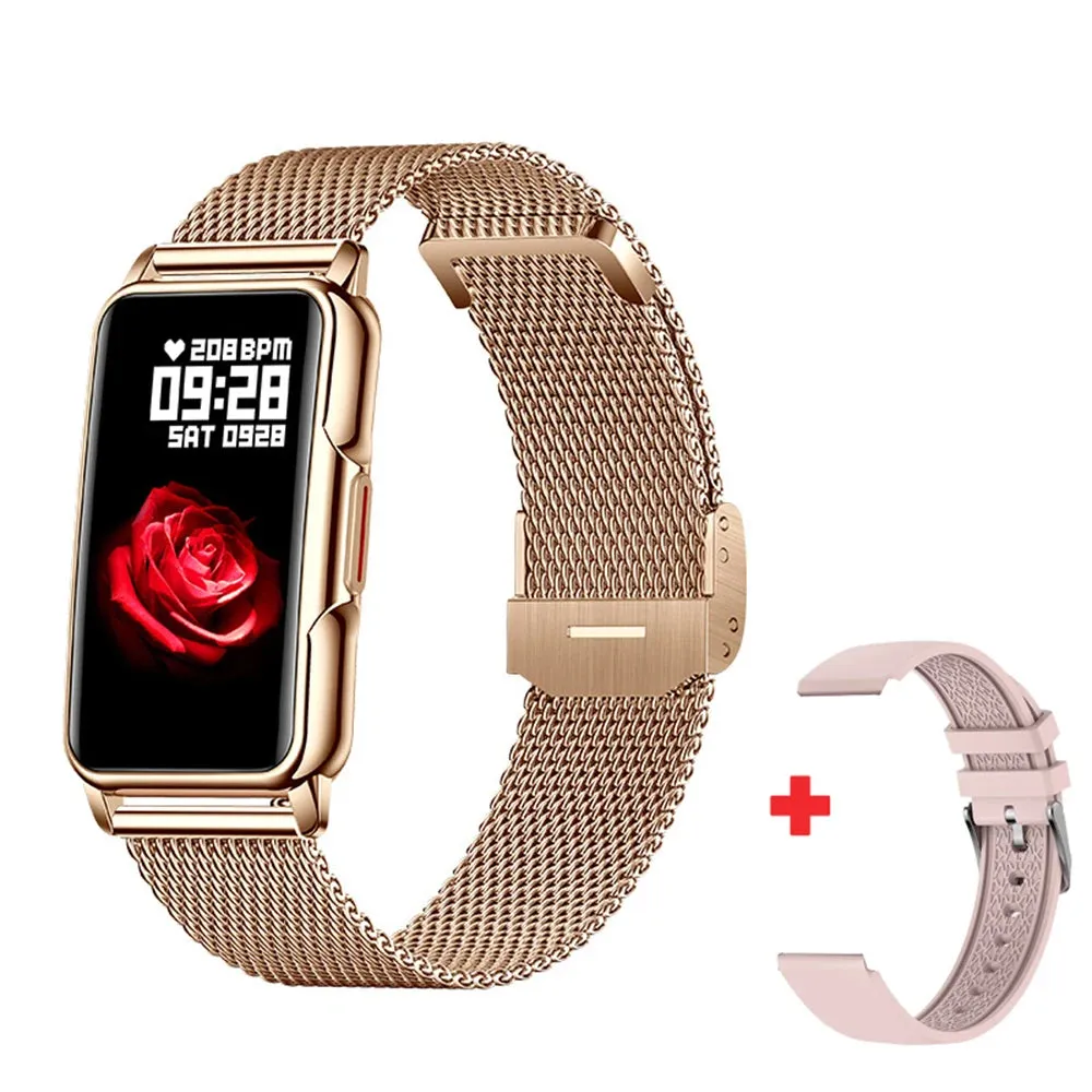GFORDT Ladies Smart Watch Women Luxury Diamond watches Heart Rate Monitor Fitness Tracker Smartwatch For Huawei Xiaomi Phone