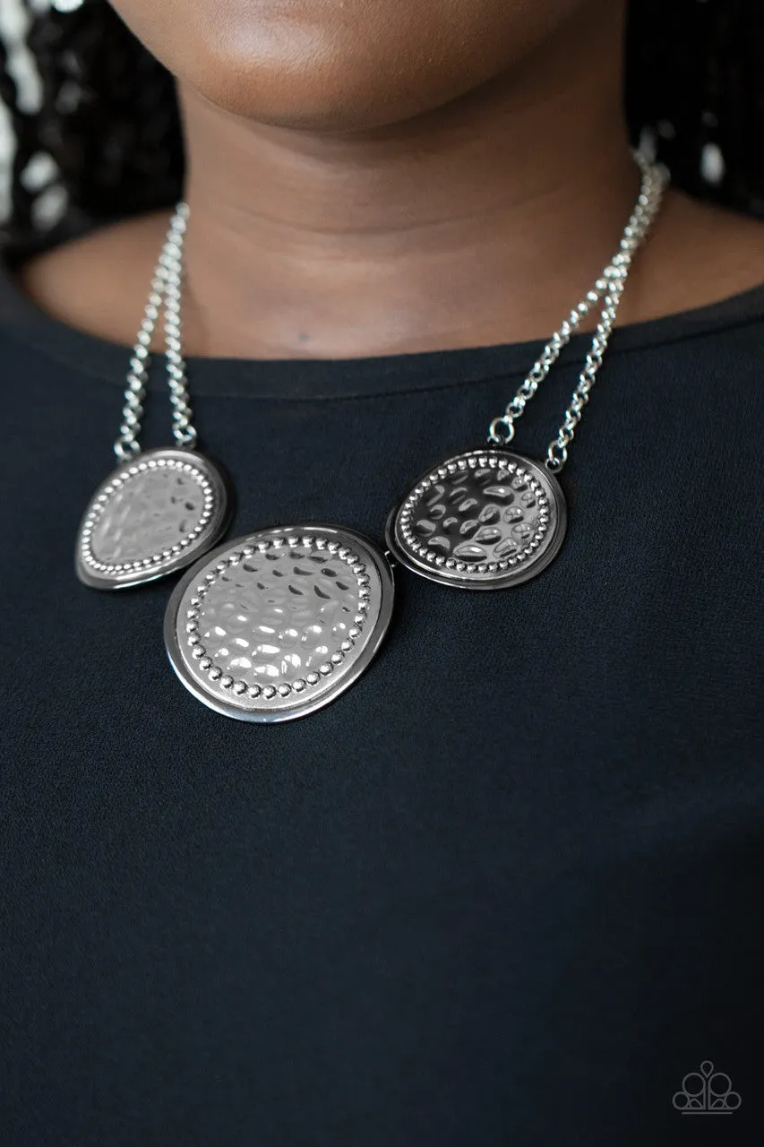 Gladiator Glam Black Paparazzi Necklace