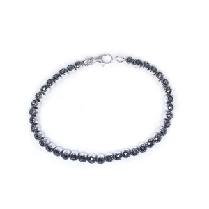 Gorgeous Sparkling Sterling Silver Marcasite Tennis Bracelet