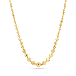 Graduating Ball Bead Necklace