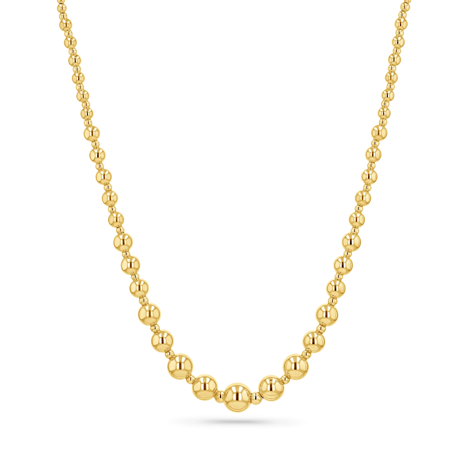 Graduating Ball Bead Necklace