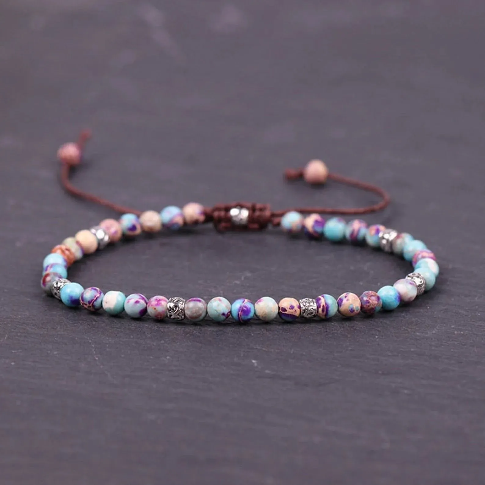 Grounding Positive Energy Natural Japser Stone Bracelet