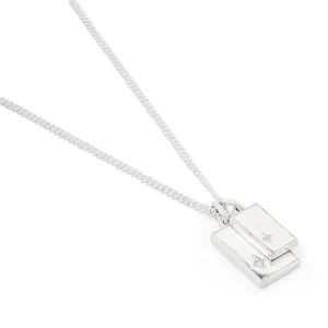 Gudo Rectangle Necklace | Sterling Silver