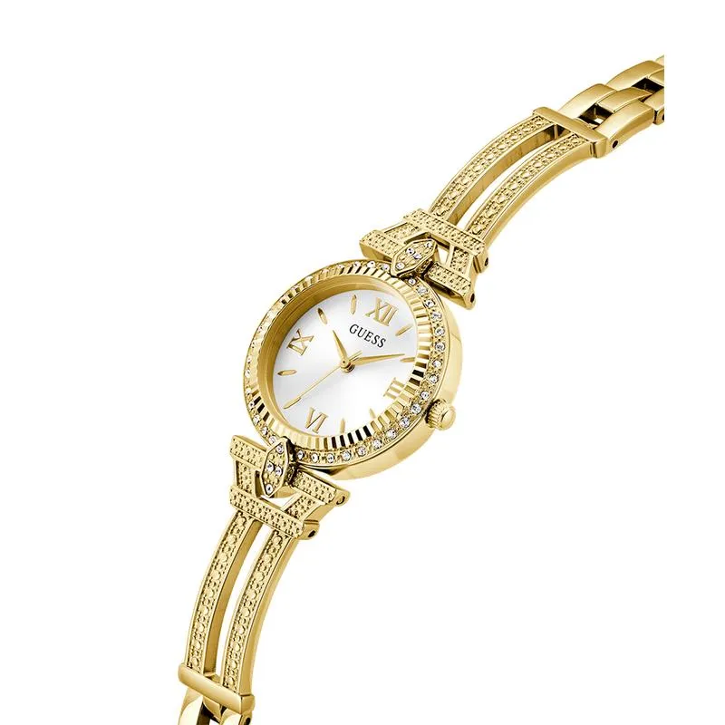 Guess Ladies Gold Tone Analog Watch