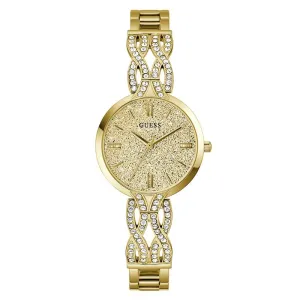 Guess Ladies Gold Tone Analog Watch