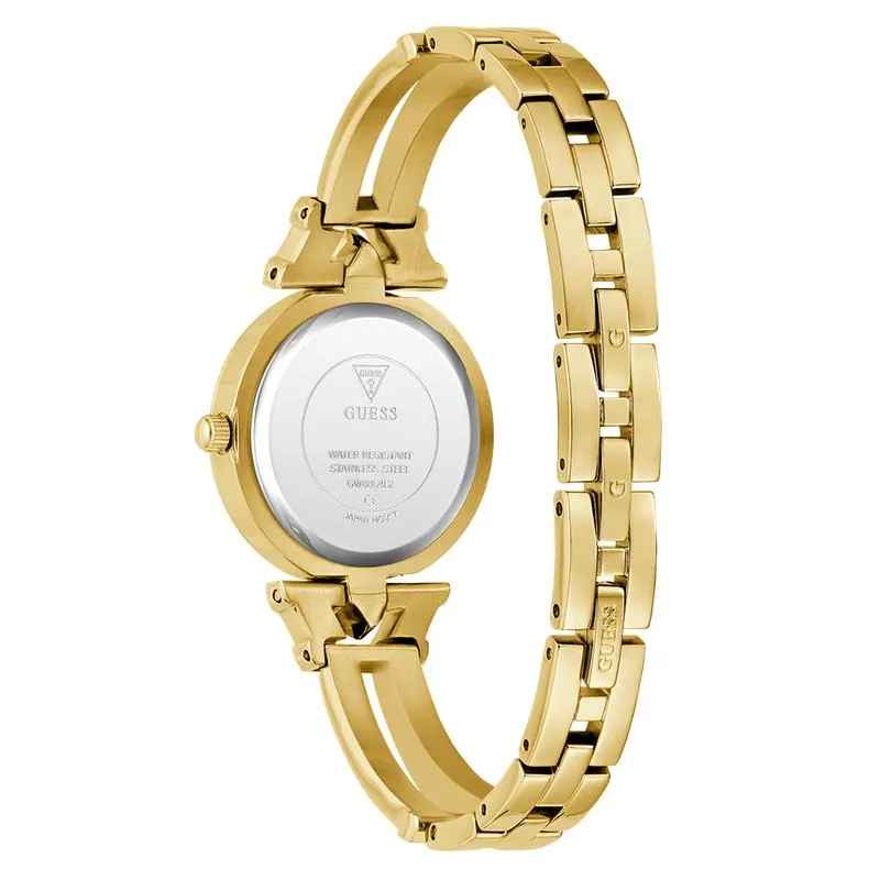 Guess Ladies Gold Tone Analog Watch