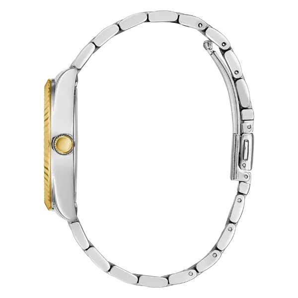 Guess Luna Two-tone Stainless Steel Green Dial Quartz Watch for Ladies - GW0308L5