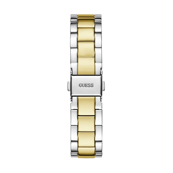 Guess Luna Two-tone Stainless Steel Silver Dial Quartz Watch for Ladies - GW0308L6