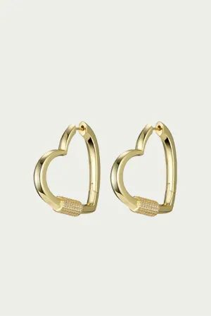 Hardcore Love Heart Statement Earrings