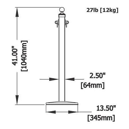 Hardwood & Iron Hitching Stanchion Home Theater Post