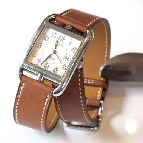 Hermes 2004 Barenia "Double Tour Automatic Cape Cod 29 mm" Watch, Mint in Box!