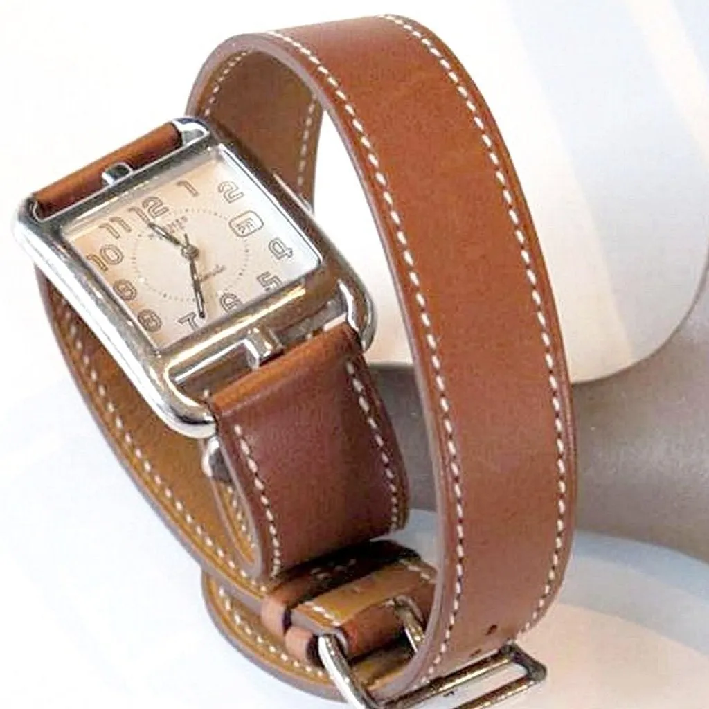 Hermes 2004 Barenia "Double Tour Automatic Cape Cod 29 mm" Watch, Mint in Box!