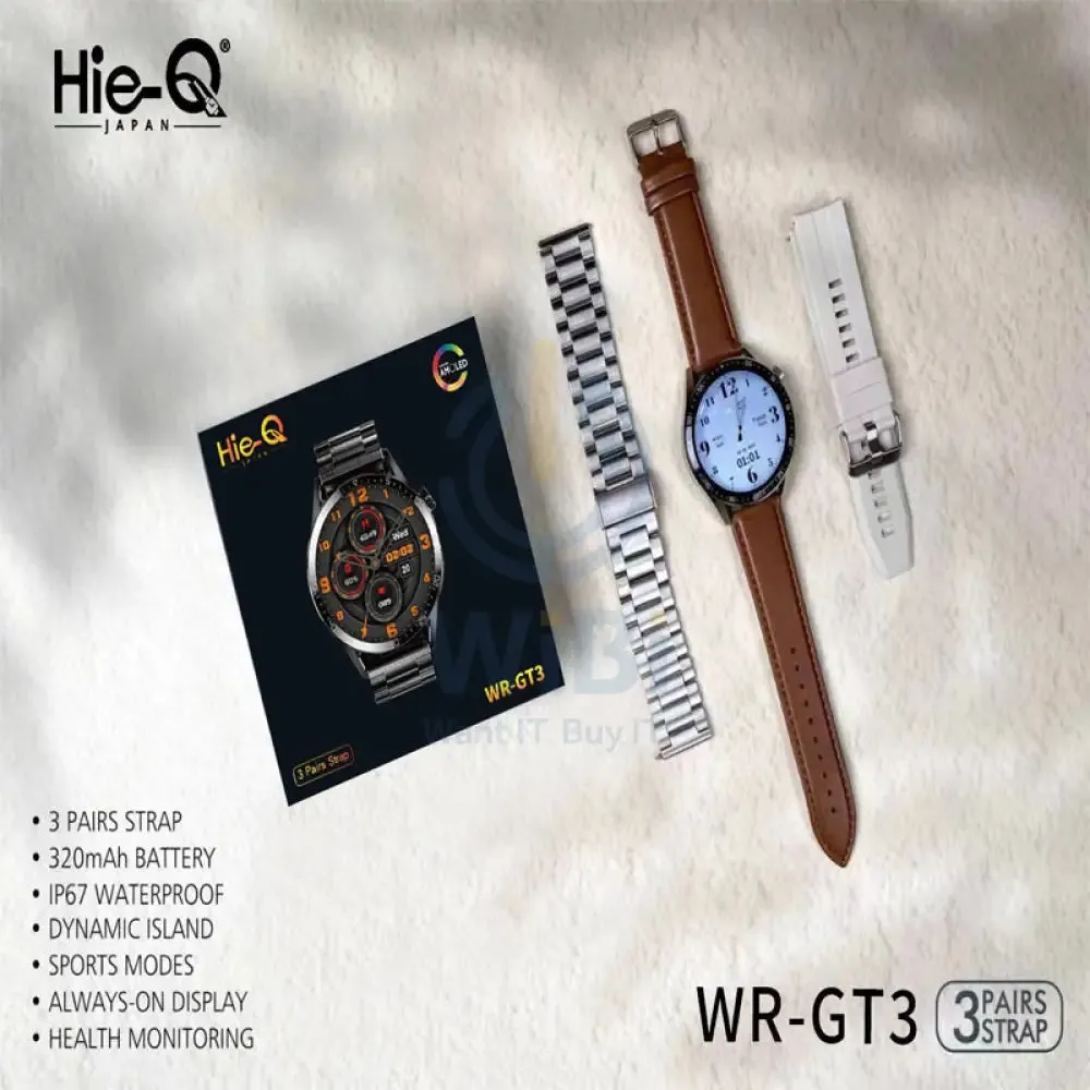 Hie-Q WR - GT3 Smart Watch -  Bluetooth