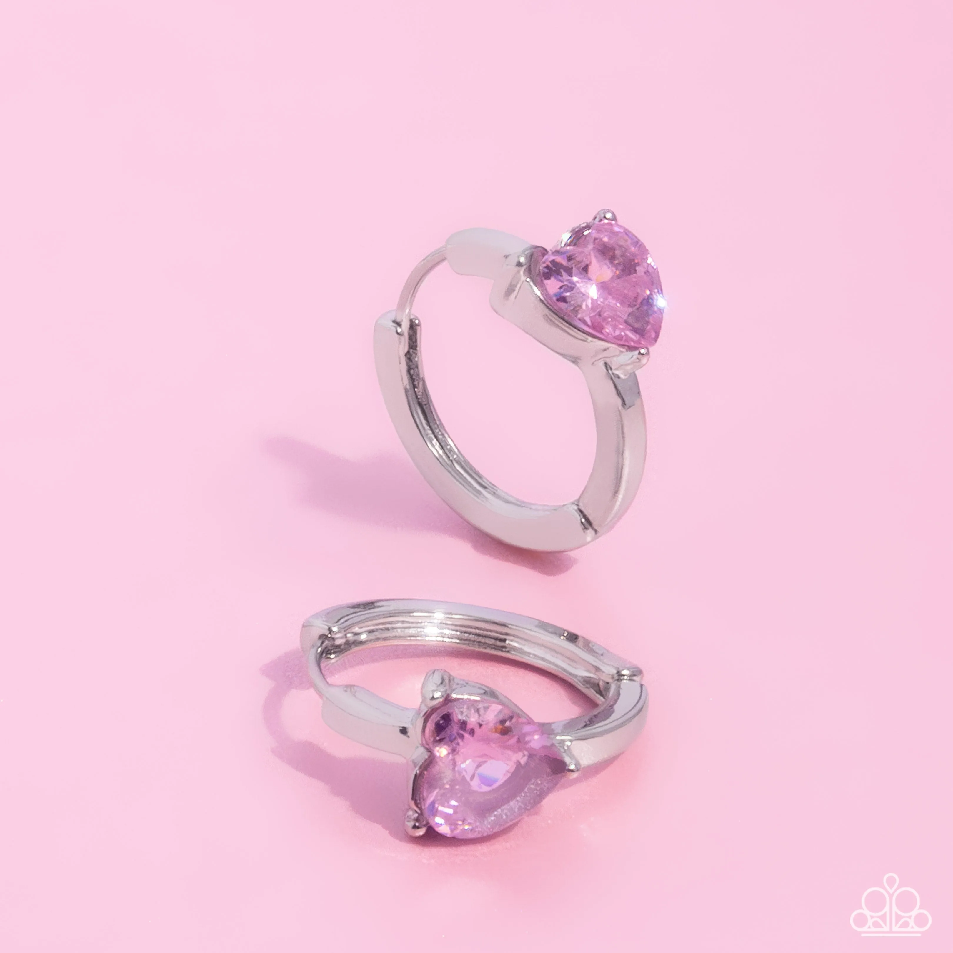 High Nobility Pink Hoop Earrings Paparazzi