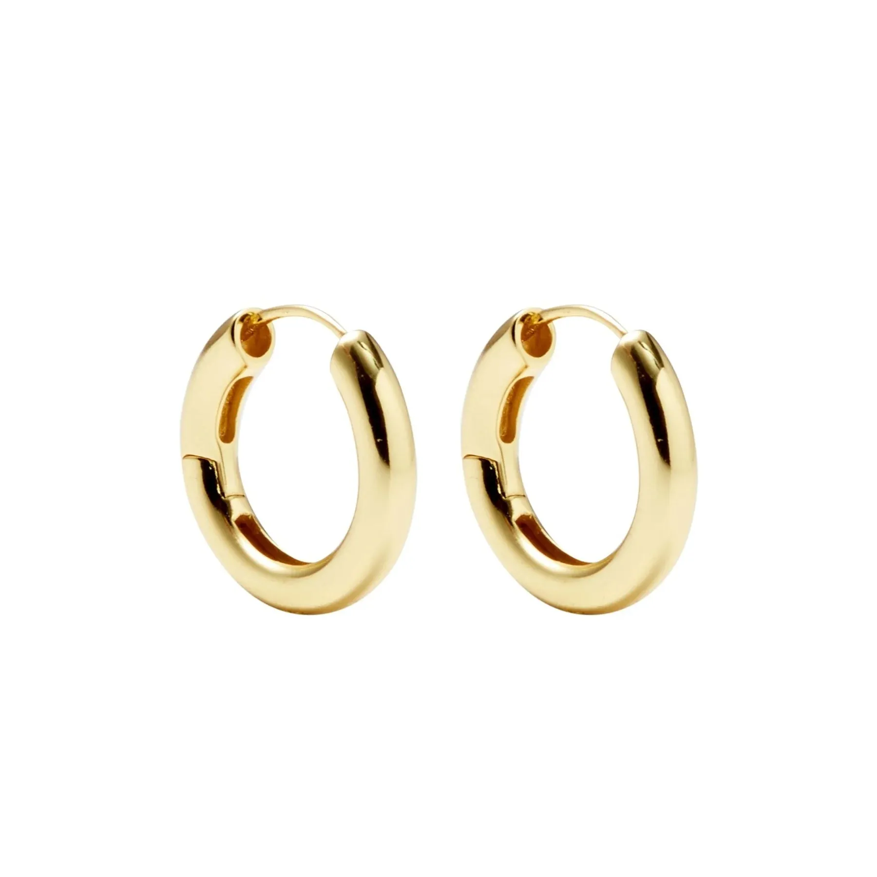 Hinge Hoops in Gold