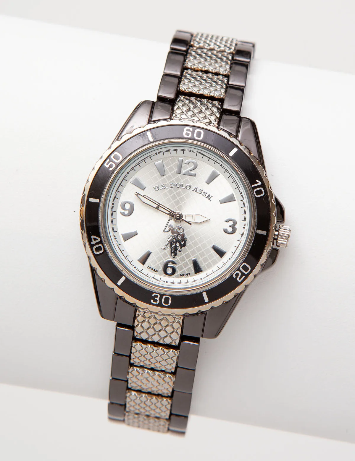 HIS AND HERS GUNMETAL WATCH SET