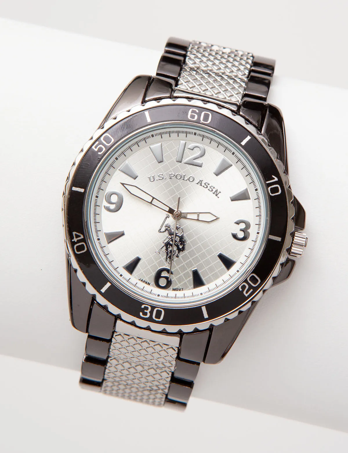 HIS AND HERS GUNMETAL WATCH SET
