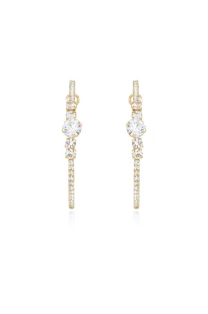 Hollywood Forever Crystal Hoop Earrings