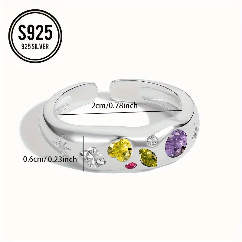 Hypoallergenic Retro Geometry Ring Adjustable Mother's Gift