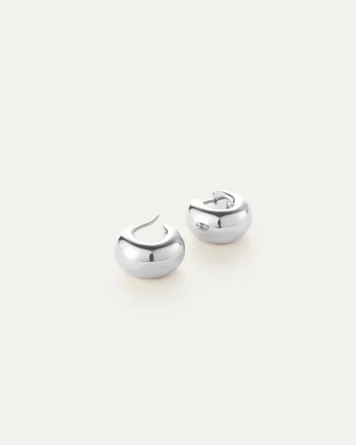 JENNY BIRD | Mini Tome Hoop Earrings | Silver