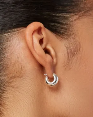 JENNY BIRD | Mini Tome Hoop Earrings | Silver