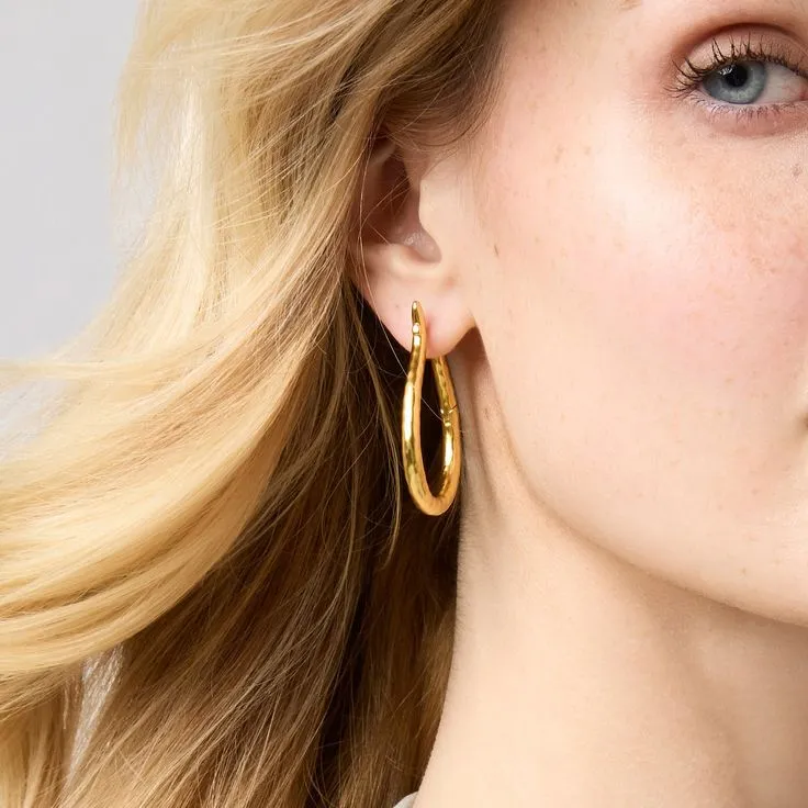 Julie Vos Saratoga Hoop Gold Large