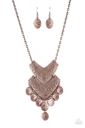 Keys to the ANIMAL Kingdom Copper Paparazzi Necklace