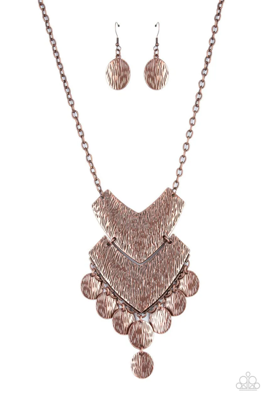 Keys to the ANIMAL Kingdom Copper Paparazzi Necklace