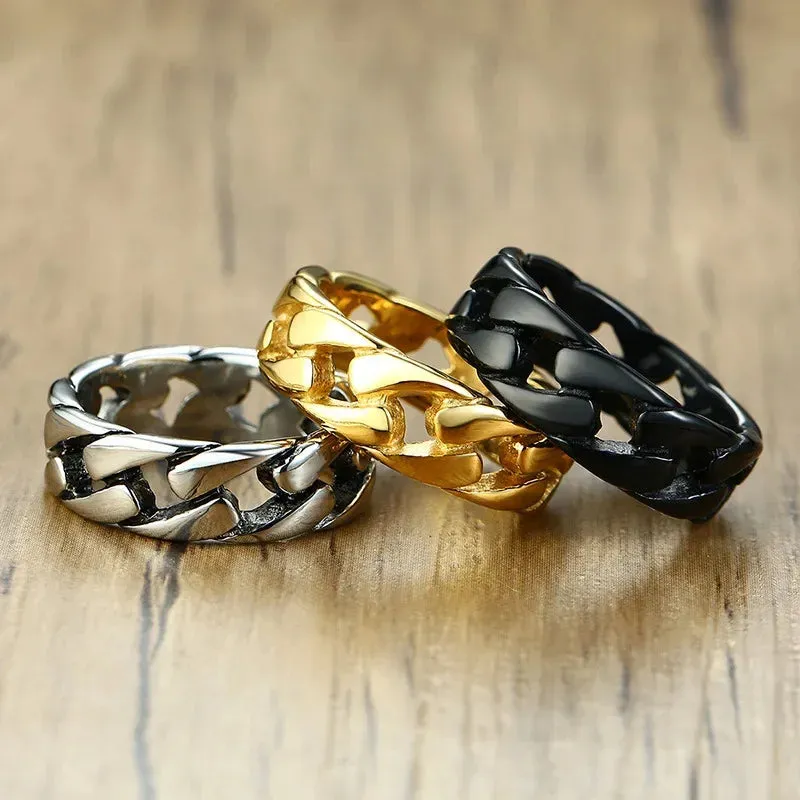 Kreative Punk Vintage Ringe für Männer