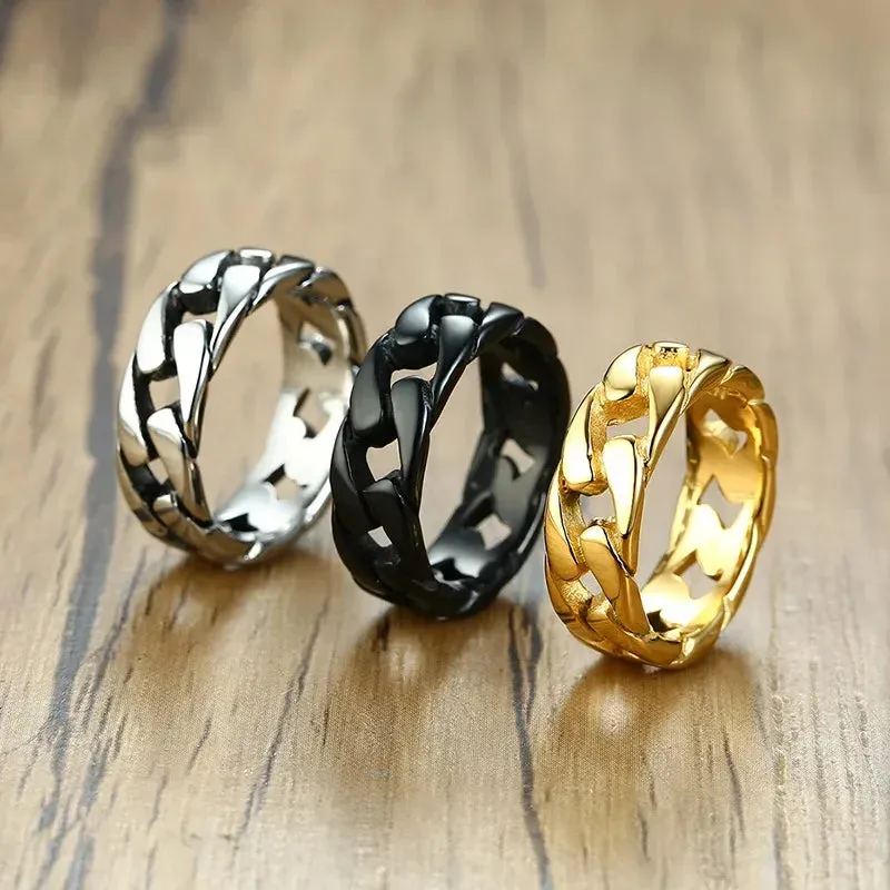 Kreative Punk Vintage Ringe für Männer