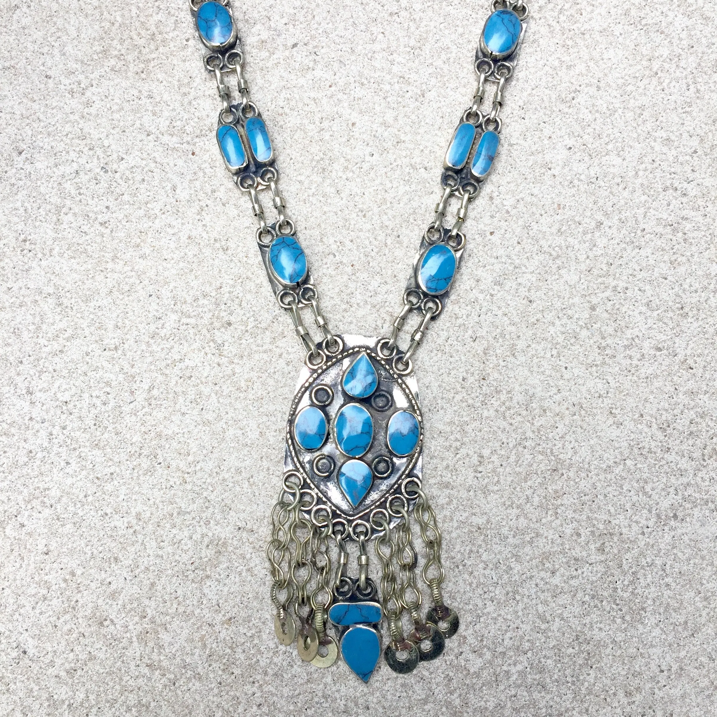 Kuchi Bohemian Festival Turquoise Necklaces