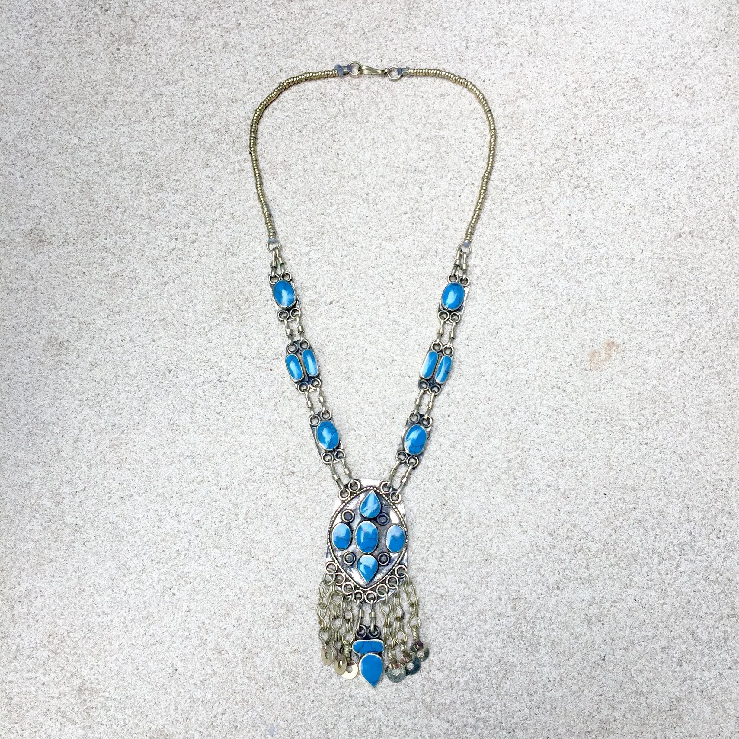 Kuchi Bohemian Festival Turquoise Necklaces
