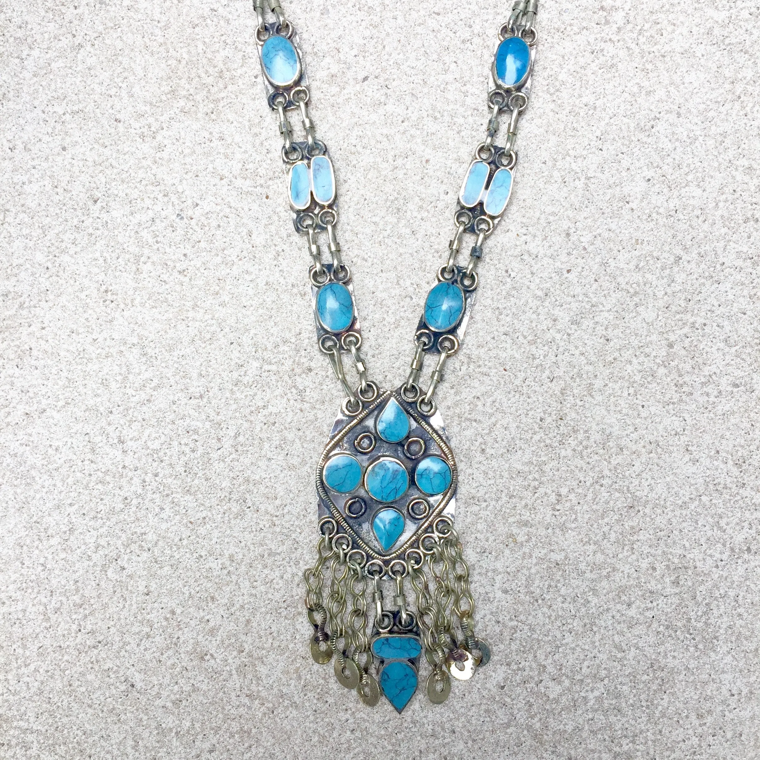 Kuchi Bohemian Festival Turquoise Necklaces