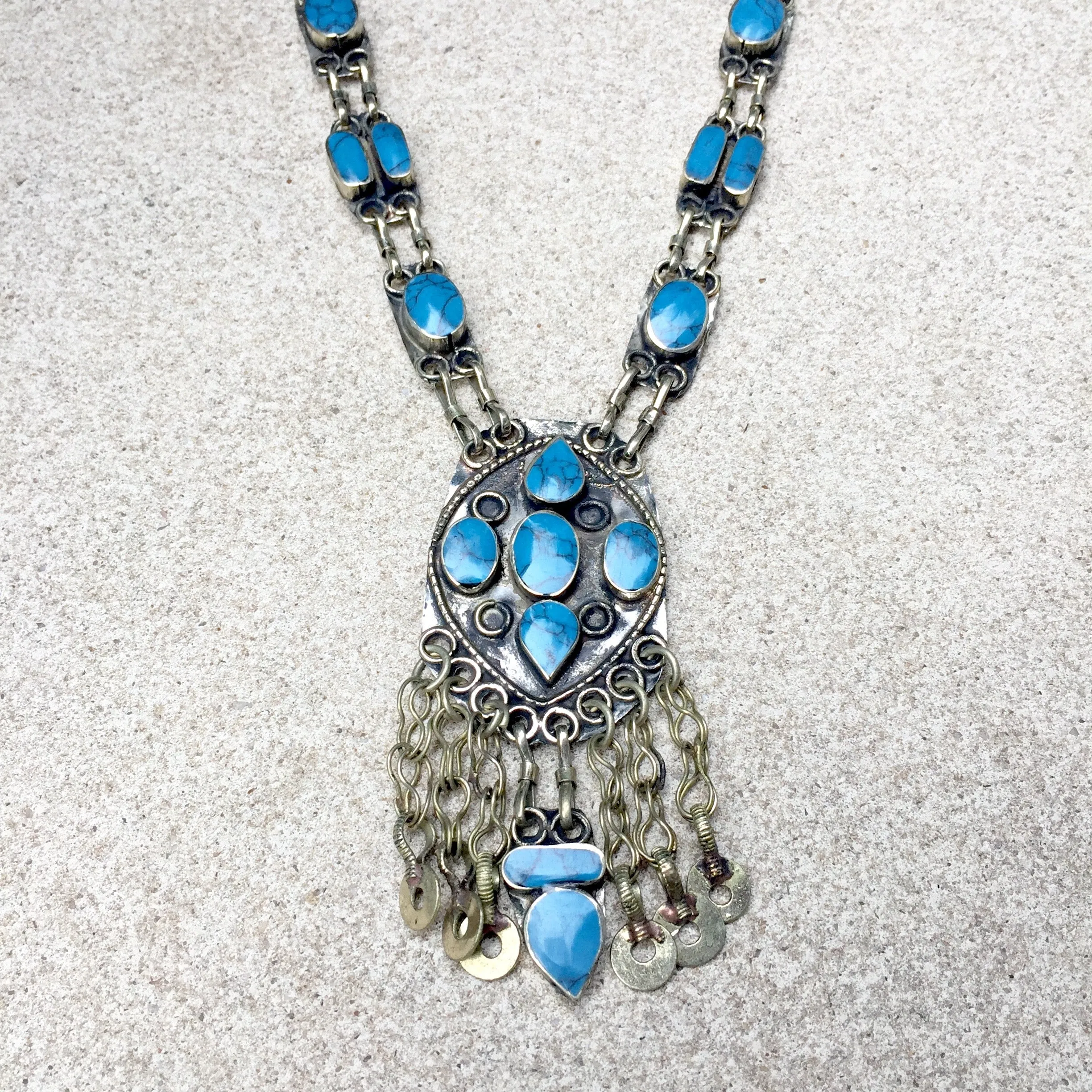 Kuchi Bohemian Festival Turquoise Necklaces