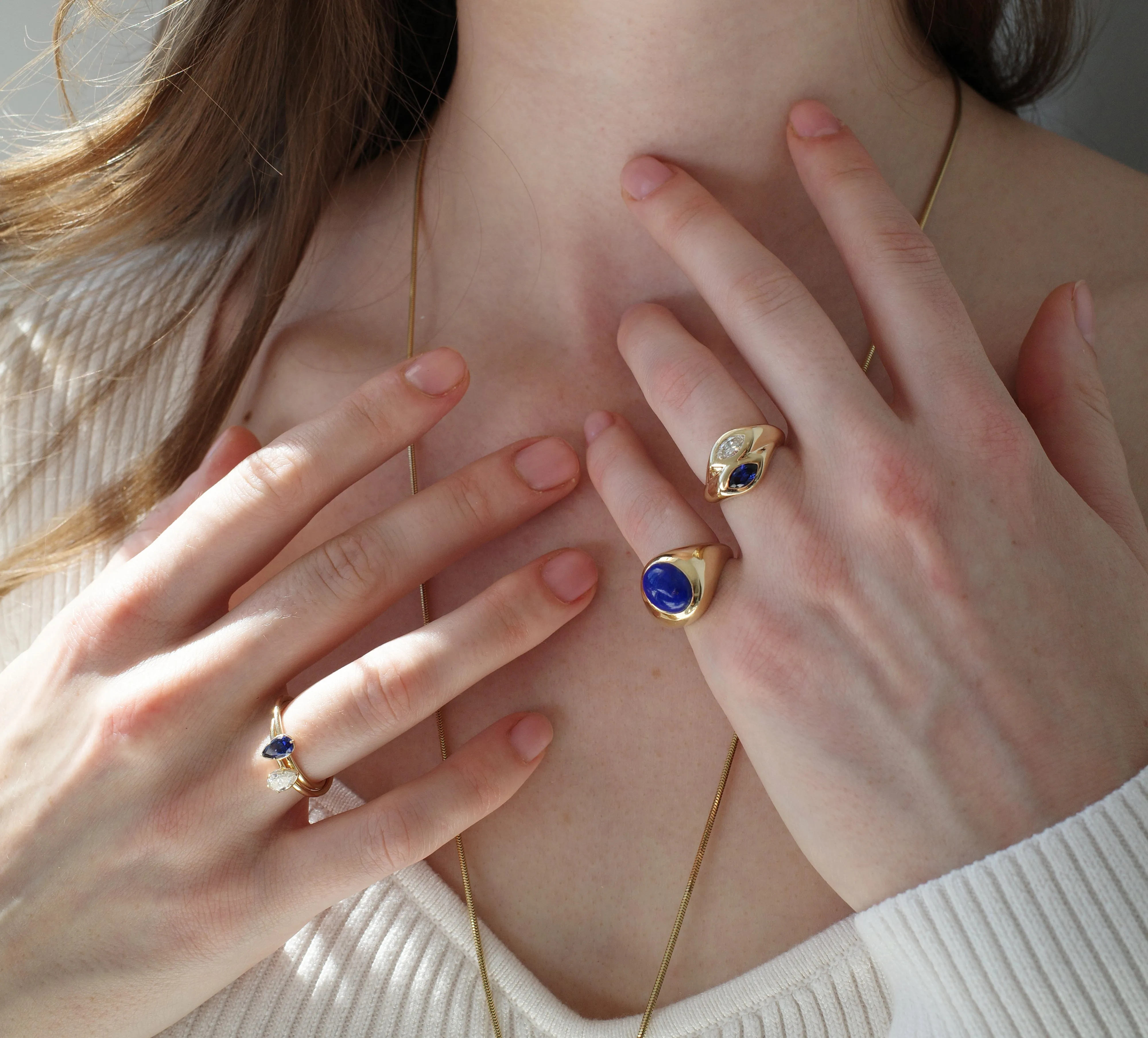 Lapis Lazuli Bubble Ring