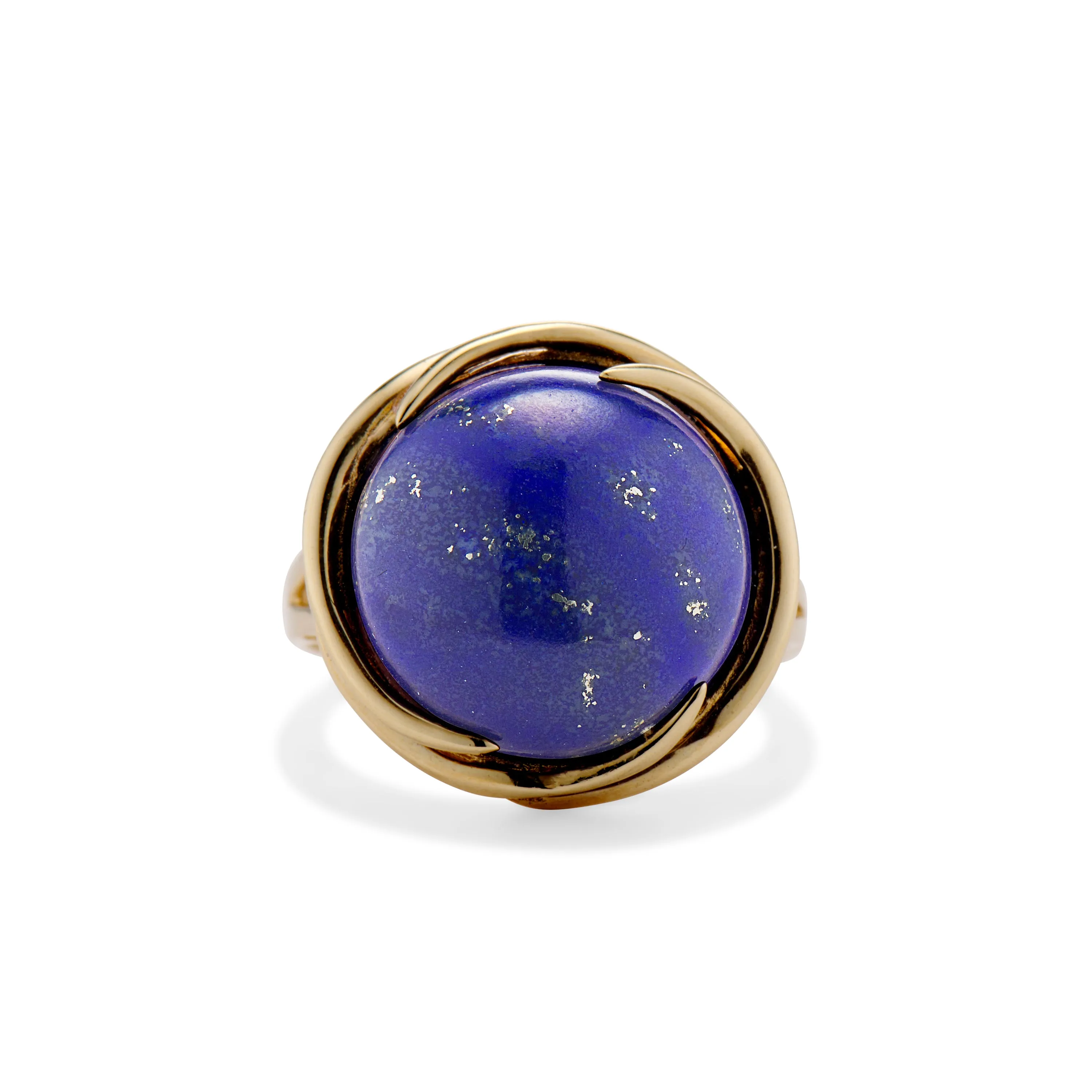 Lapis Retro Cocktail Ring