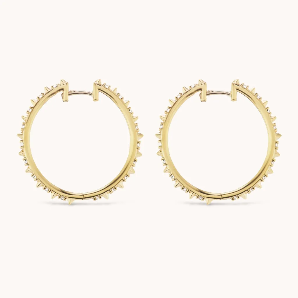 Large Guiding Light Hoop Earrings
