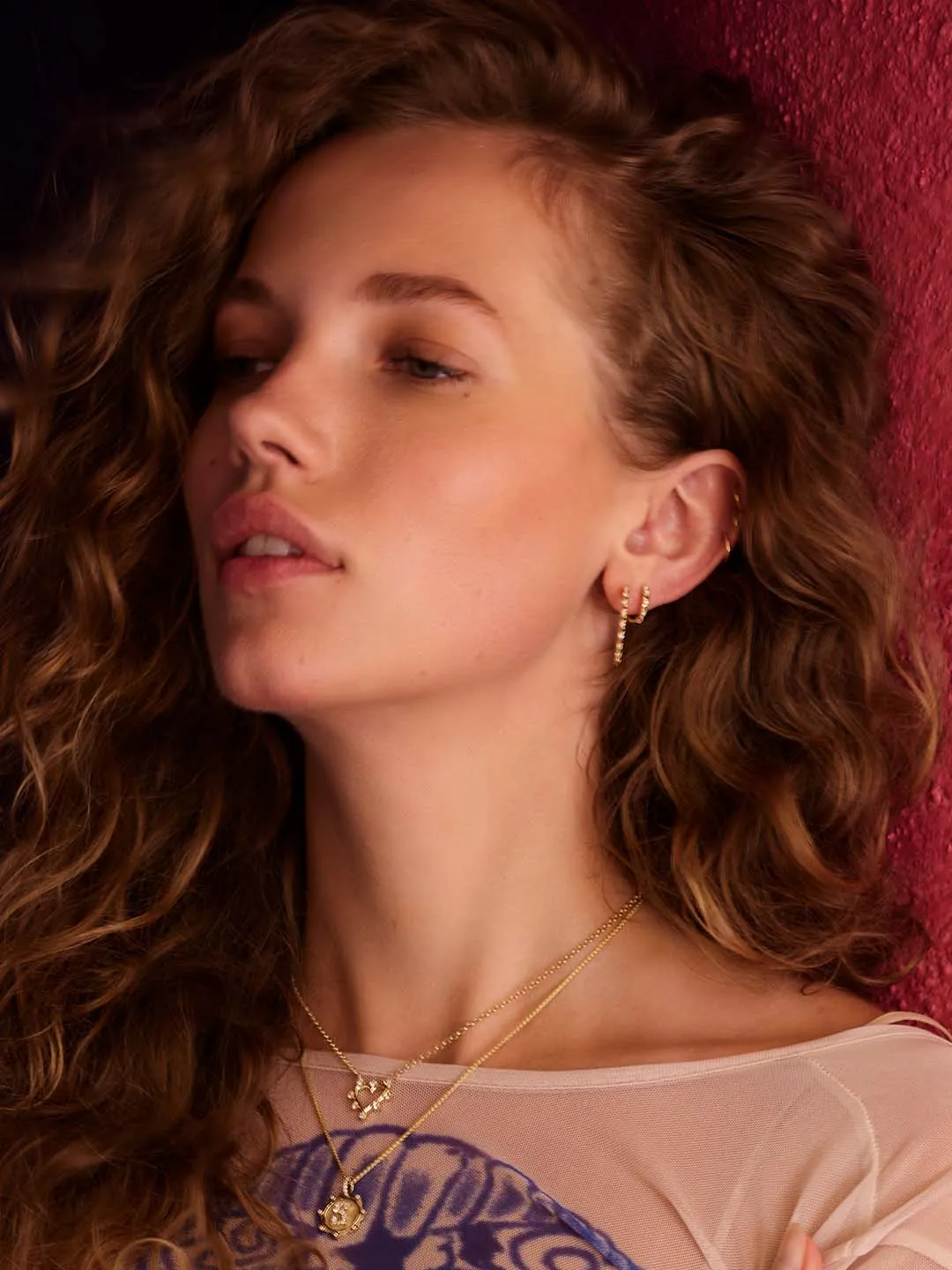 Large Guiding Light Hoop Earrings