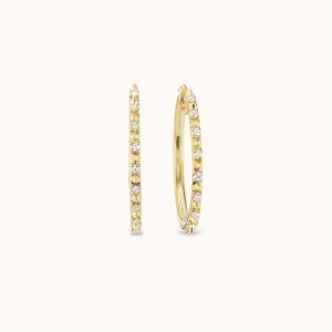 Large Guiding Light Hoop Earrings
