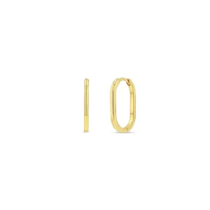 Large Oval Hinge Hoops
