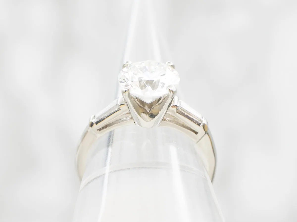 Large Retro GIA Certified Diamond Engagement Ring