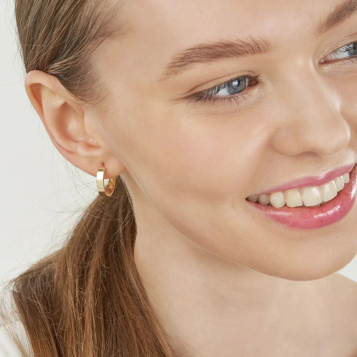 Large Round Hoop Earrings