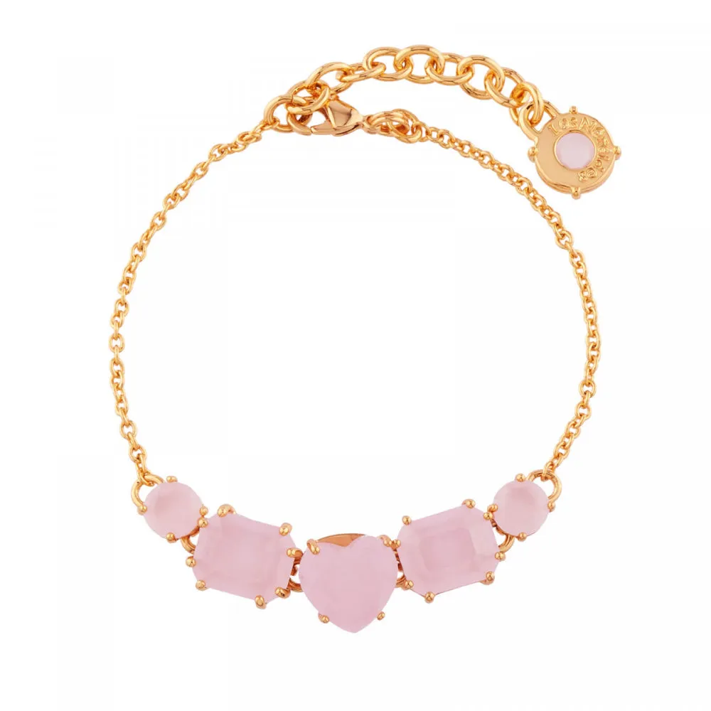 Les Nereides Pink 5 Stones La Diamantine Thin Bracelet