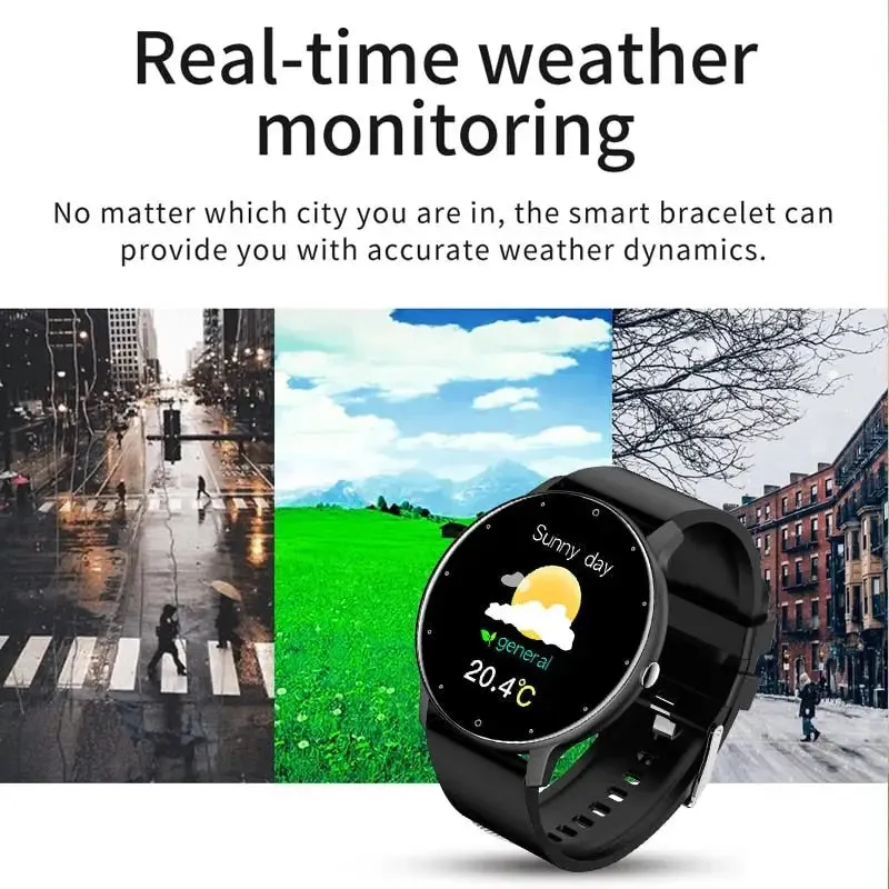 LIGE 2023 Smart Watch in Pink and Black at Laurichshop