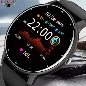 LIGE 2023 Smart Watch in Pink and Black at Laurichshop