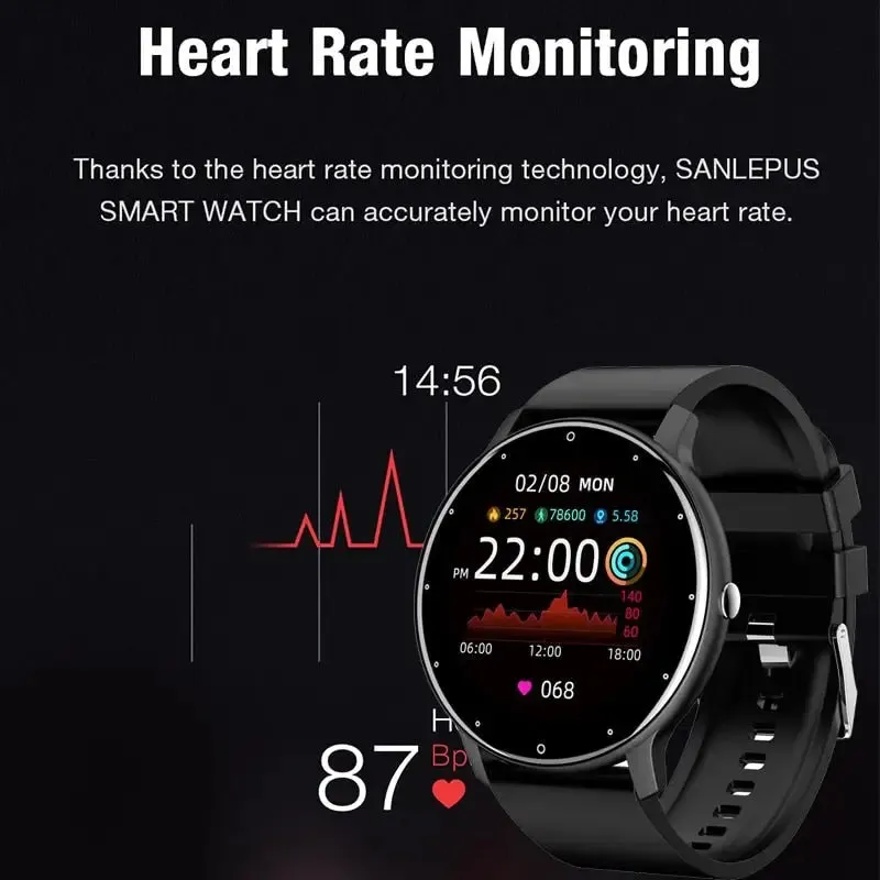 LIGE 2023 Smart Watch in Pink and Black at Laurichshop