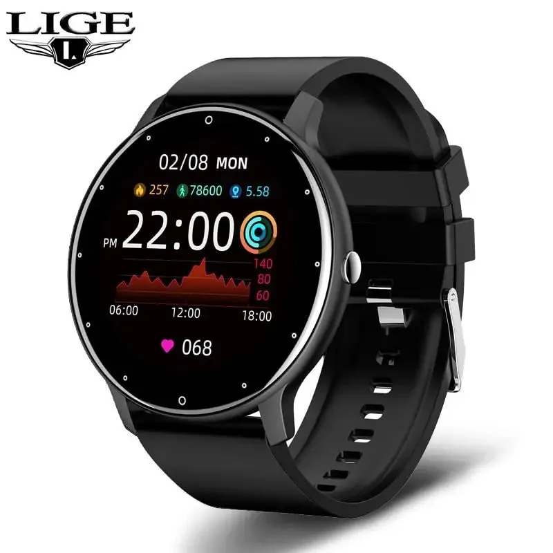LIGE 2023 Smart Watch in Pink and Black at Laurichshop